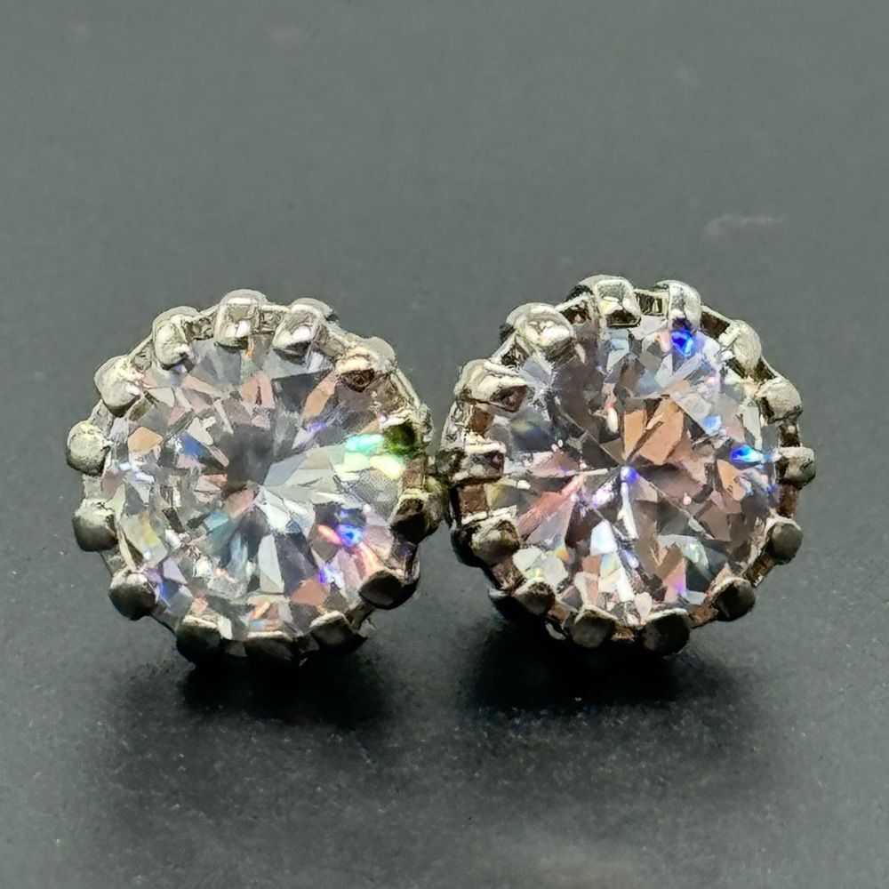 SWAROVSKI Elements 10mm Round Cut Solitaire Crystal Post Earrings